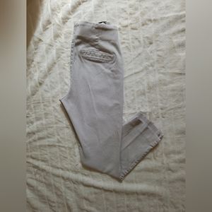 Old Navy Beige Cropped Pixi Pants with side Zipper, Women's size 6